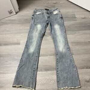 Fire and Rain Juniors Denim Low Rise Wide Leg Jeans 31" Inseam Size 9